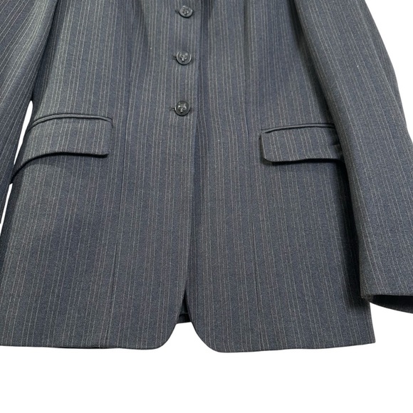 Pytchley Women’s Gray White & Blue Wool English Hunt Show Coat - Picture 3 of 8